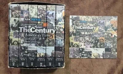 The Century VHS Tapes 6 Americas Time ABC New Peter Jennings 1999 Complete  - Image 1 of 4