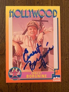 Ernest Borgnine Signed Autographed Hollywood WOF Card With COA McHale’s Navy - Picture 1 of 5