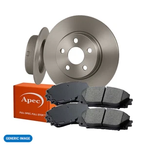 APEC Rear Brake Discs & Brake Pads Set Braking Kit For Ford Mondeo Jaguar X-Type - Picture 1 of 6