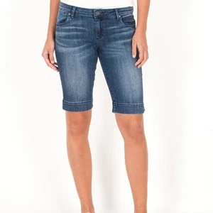 KUT FROM THE KLOTH Natalie Mid Rise Bermuda, Exclusive (Anticipate Wash) Sz 4 - Picture 1 of 6