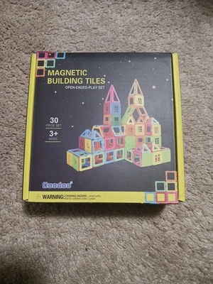 Coodoo Small Magnetic Tiles 30 PCS Building Blocks for Kids 3+ - Image 1 of 4