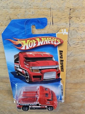 Hot Wheels Rapid Response, Red; 2010 New Models Series 18/44 - Image 1 of 4