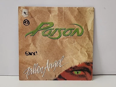 Poison Fallen Angel 7" Vinyl Single 45RPM Australian Pressing - Sample Record - Image 1 of 4