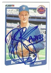 Autographed Signed BLAINE BEATTY New York Mets 1990 Fleer card #197 w/COA - Picture 1 of 1