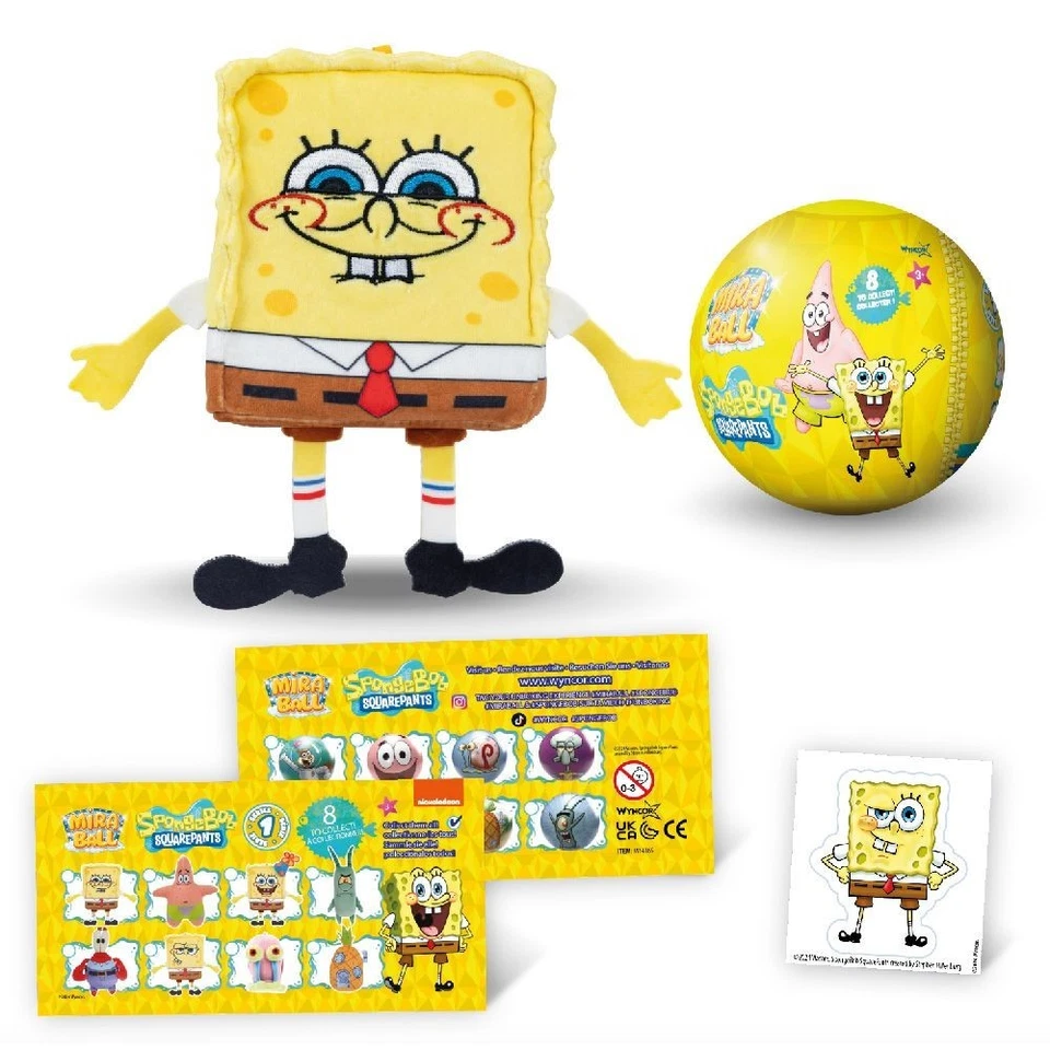 MiraBall SpongeBob Surprise Plüschball 12,7 cm Sammler Spielzeug Neu Geschenk - Bild 1 von 4