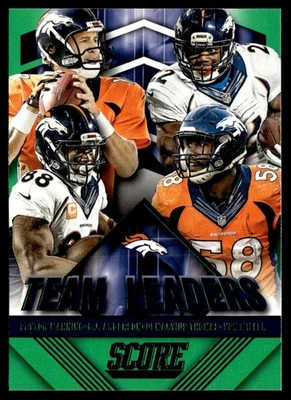 2015 Panini Score Team Leaders Green Anderson / Thomas/ Peyton Manning / Miller - Image 1 of 2
