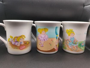 Cabbage Patch Kids Vintage 1984 Tea / Coffee Cups W/out Boxes (Set Of 3) - Picture 1 of 12
