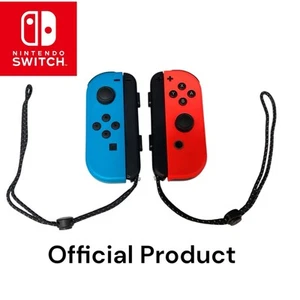 Nintendo Switch Joy-Con Pair Neon Red and Neon Blue - Picture 1 of 14