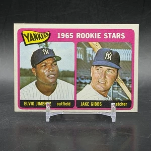 1965 Topps #226 Jake Gibbs Elvio Jeminez Rookie New York Yankees Vintage Karte - Bild 1 von 2