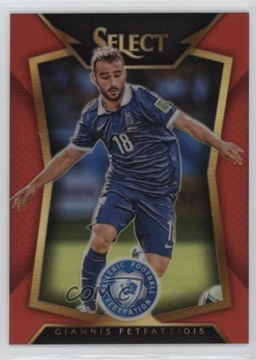 2015 Select Red Prizm Giannis Fetfatzidis (Ball Back Photo Variation) Rookie RC - Image 1 of 2