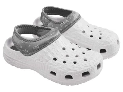 LUPILU® Unisex-Kinder Crocs Jungen Mädchen Clog (Crocband Glocks) Gr.:28/29 weiß
