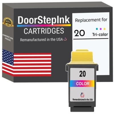 DoorStepInk Compatible Ink Cartridges for Lexmark #20 Tri-Color-USA - Image 1 of 4