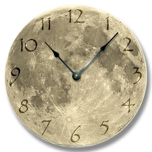 10.5" MOON Pattern Wall CLOCK - Astrology, Space, Home Decor - 7132_FTLLC - Picture 1 of 2