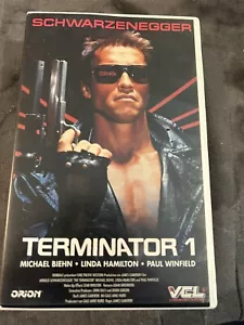 The Terminator 1 In German (VHS, 1992) SCHWARZENEGGER, SCI-FI. Rare Find - Picture 1 of 2