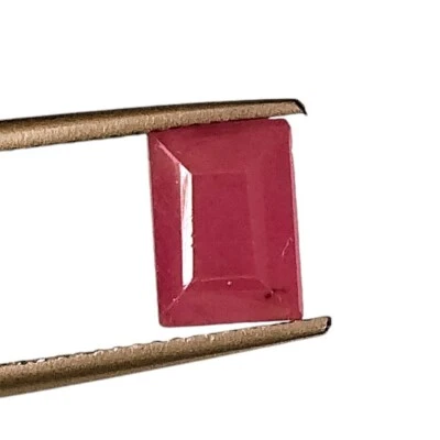 2.70 CT GENUINE RUBY NATURAL UNHEATED BAGUETTE CUT FACETED LOOSE GEMSTONE 6X8 MM - Image 1 of 4