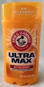 ARM & HAMMER ULTRA MAX ADVANCED ACTIVE SPORT ANTIPERSPIRANT DEODORANT 2.6 OZ - Picture 1 of 2