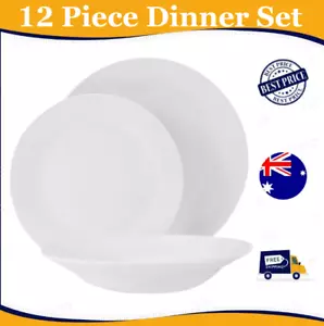 Cafe 12 Piece Dinner Set Microwave and dishwasher safe - Picture 1 of 7