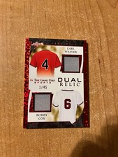 2022 Leaf ITG In the Game Used - Earl Weaver / Bobby Cox - Red Dual Relic /45