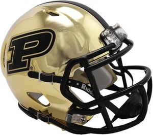 Purdue Boilermakers CHROME Mini Helmet Speed Alternate Riddell Authentic NIB - Picture 1 of 1