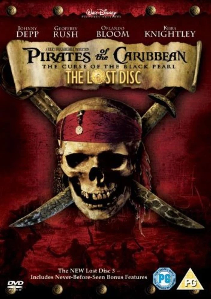 Pirates Of The Caribbean - The Curse of the Black Pearl THE LOST DISC DVD (2005) - Image 1 of 1