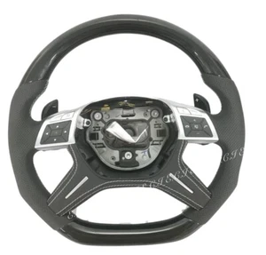 OEM MERCEDES AMG 13~18 G63 ML63 GL63 G550 G65 PIANO BLACK NEW STEERING WHEEL - Picture 1 of 3