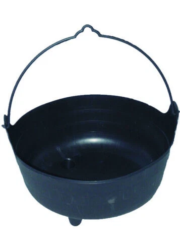 Halloween Large Black Deluxe Scary Wicked Witch Fancy Dress Party Prop Cauldron - Image 1 of 1