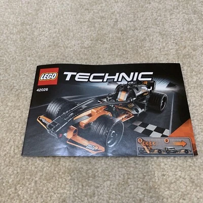 LEGO 42026 Technic Black Champion Racer Set Instruction Manual Booklet - Image 1 of 4