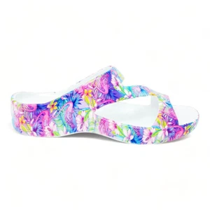 Damen-Sandalen mit Pfotenmuster Z – hübsch in rosa DAWGS - Bild 1 von 5