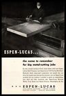 1945 Espen Lucas Steel Co. Philadelphia PA Cold Sawing Machines Vintage Print Ad