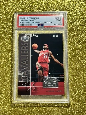 LeBRON JAMES PSA 9 2004 UPPER DECK NATIONAL TRADING CARD DAY - Image 1 of 4