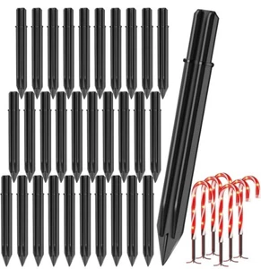 30PCS Replacement Stakes for Christmas Candy Cane Lights Outdoor Plastic Repl... - Picture 1 of 4