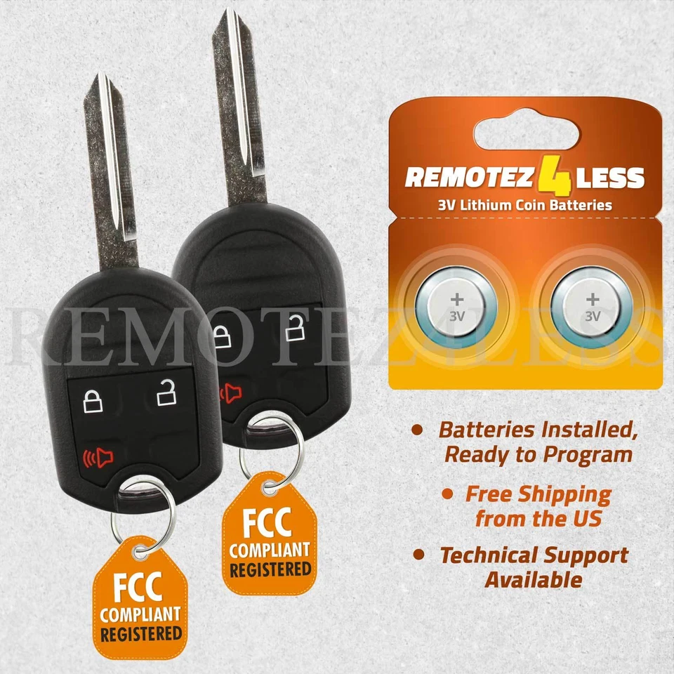 2 For 2011 2012 2013 2014 2015 Ford Flex Keyless Entry Remote Car Key Fob - Image 1 of 4