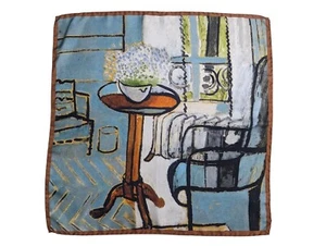 NEU Battisti Napoli Seide Einstecktuch 17" Halstuch Matisse Fenster - Bild 1 von 7