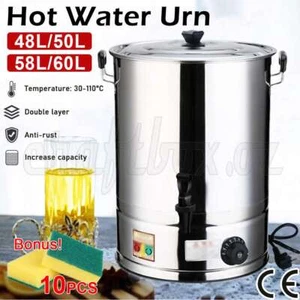 Electric Hot Water Urn Stainless Steel Concealed Element Boiler Tea Kettle AU - Picture 1 of 16