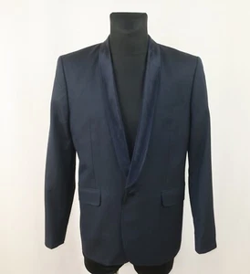 TED BAKER BLAZER HOMBRE LANA SEDA AZUL MARINO talla EU-50 UK-40 US-40 - Imagen 1 de 12