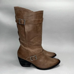 Botas de cuero marrón para mujer Naughty Monkey - Imagen 1 de 14