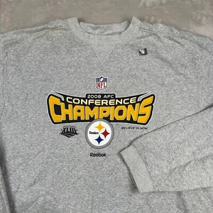 Vintage Y2K Men’s XXL Pittsburgh Steelers Conference Champions NFL Sweatshirt - Picture 1 of 13