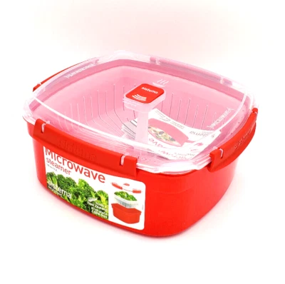 Sistema Microondas Utensilios de Cocina Vaporera Contenedor Rojo, Grande, 109 OZ 3.2 L, Libre de BPA Foto 1 de 4