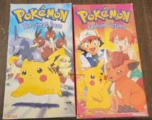 2 VHS Pokemon Vol. 11: The Great Race and Fashion victims episodes fast shipping - Picture 1 of 3