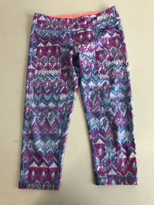 PINK BLUE IVIVVA LEGGINGS YOGA PANTS GIRLS YOUTH SIZE 14 - Picture 1 of 4