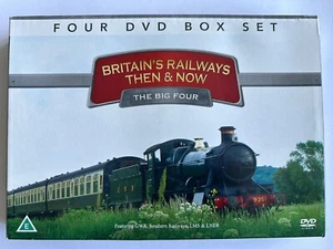 Britain's Railways Then & Now ~ 4 DVD Box Set ~ GWR, Southern, LMS & LNER ~ VGC - Picture 1 of 5