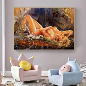 Akt Frauen Abstrakt Leinwandbild Leinwand Wandbild Leinwand Poster & Drucke Kunst - Bild 1 von 6