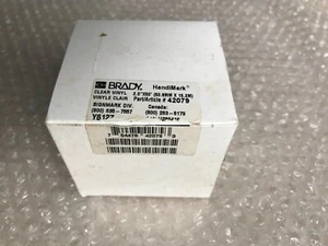 BRADY HandiMark 42079 Clear Vinyl Printer Label Tape / 2" X 50Ft - Imagen 1 de 3