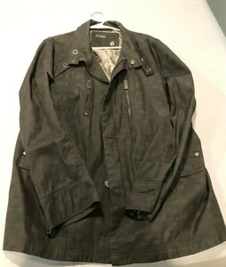 GUESS CHARCOAL GRAY MENS COAT BUTTON DOWN (XL) NEW WITHOUT TAGS - Picture 1 of 3