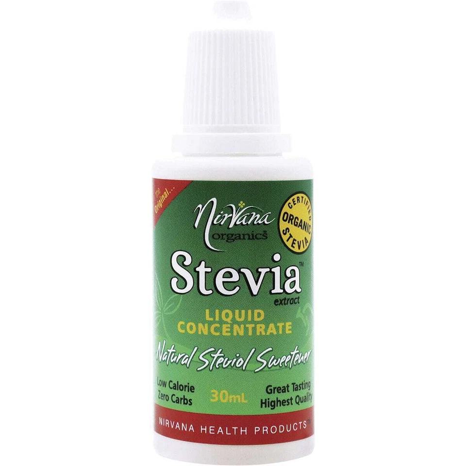 3 X Nirvana Organics Stevia Liquid 30ml