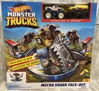 hot wheels mecha shark face off