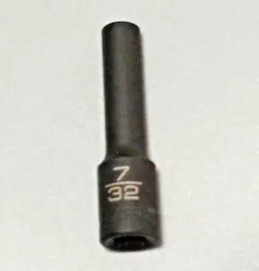 MATCO "ADV" ADP76V, 1/4” Drive 7/32" Impact Socket, 2" Deep, 6Pt *NEW / UNUSED* - Picture 1 of 10
