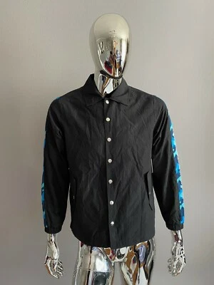 Pink Dolphin Black High Tides Coach Jacket Windbreaker Size S - Image 1 of 4