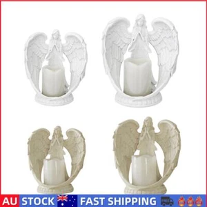 Resin Angel Candle Holder Statue Ornament Angel Candlestick Wedding Party Decor - Picture 1 of 15