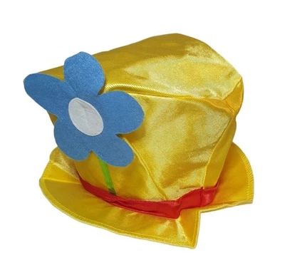 Clown Hat Toddler Halloween Costume Hat Yellow Blue Daisy - Image 1 of 4
